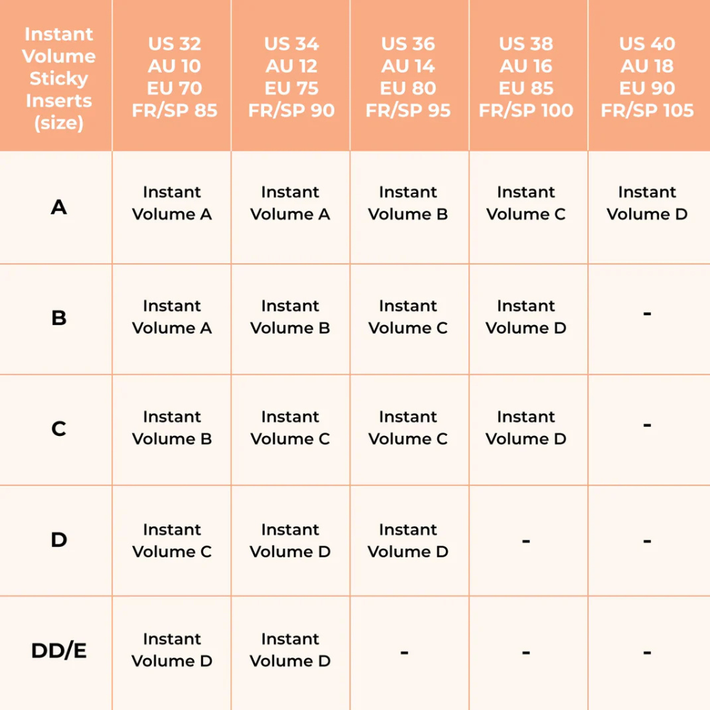 Instant Volume Inserts